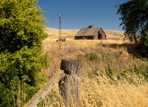 Old Barn and Windmill by Gary Hamburgh - All Rights Reserved