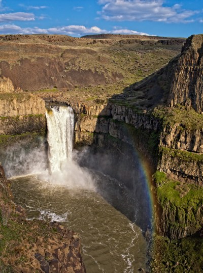 Palouse Falls with Rainbow by Gary Hamburgh - All Rights Reserved